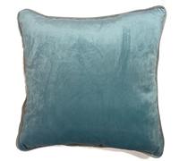 Rapport Home Copricuscino quadrato reversibile in velluto, 43 x 43 cm, color carta da zucchero e argento