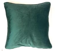 Rapport home Copricuscino quadrato reversibile in velluto con tubi, 43 x 43 cm, blu navy e smeraldo