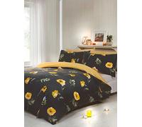 Rapport Home Darcy-Set Copripiumino per Letto Super King, Colore: Primula, Poliestere-Cotone, Primrose, Size