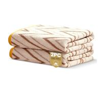 Rapport Home Helix - Asciugamani per le mani, confezione da 2, 50 x 85 cm, lussuosi 500 g/m², 100% cotone, certificati Oeko-Tex, assorbenti e morbidi