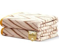 Rapport Home Helix - Confezione da 2 asciugamani per il viso, 30 x 30 cm, lussuosi 500 g/m², 100% cotone, certificati Oeko-Tex, morbidi e assorbenti