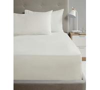 Rapport Home Lenzuolo singolo con angoli, in percalle color panna