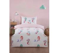 Rapport Home Little Mermaids - Set copripiumino in microfibra, per letto singolo, multicolore