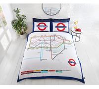 Londra Metropolitana Tubo Mappa Doppio Set Copripiumino Con Federe Letto