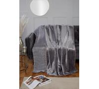 Rapport Home Lussuosa coperta in visone, 200 x 240 cm, colore: Argento