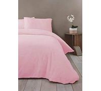 Rapport Home piumone in Pile, Colore: Rosa, King Rapport-Set Copripiumino Lussuoso e Super Morbido e Caldo con Orsacchiotto, Poliestere