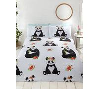 Panda Singolo Copripiumino e Federa Set Camera da Letto Ragazzi Policotone