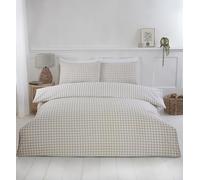 Rapport Home Set copripiumino a quadretti per letto king size, colore naturale