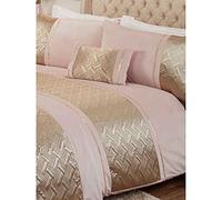 Rapport Home Set copripiumino Capri per letto super king, colore: oro cipria
