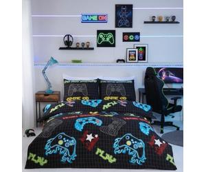 Rapport home Set copripiumino singolo in microfibra per gamer, multicolore