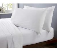 Rapport Home Set di biancheria da letto in microfibra bianca per letto singolo, morbido, di lusso, facile da pulire, non si stira