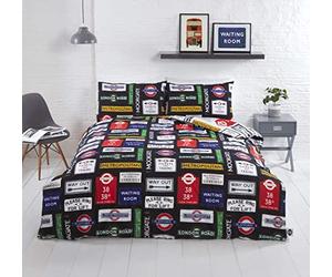 Rapport Home TFL (Transport for London) Signs, set copripiumino king size