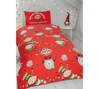 Rapport Naughty Elves Natale Set Copripiumino - 50% Cotone, 50% (AG1671)