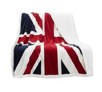 Rapport Pile Morbidissimo Stampa Union Jack Coperta copridivano o copriletto, Rosso/Bianco/Blu