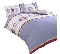 Beach Hut Single Set Copripiumino Reversibile Spiaggia Biancheria da Letto