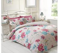 Rapport Suri Set Biancheria da Letto, Rosa, Matrimoniale, Pezzi