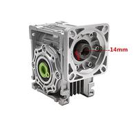 Rapporto riduzione del riduttore del worm da 86 mm Riduzione del riduzione 5: da 1 a 100: 1 Albero di ingresso 14mm for NEMA 24 34. Motore passo-passo Cnc.,Uso durevole(Ratio40,90X90)