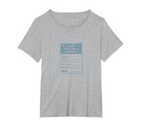 Rapporto sui Sentimenti feriti: Modulo di Supporto emotivo umoristico Maglietta, Donna Plus-Size, Grigio Melange, 1X