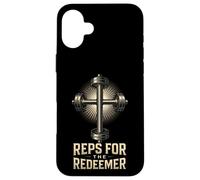 Rappresentanti per il Redentore Christian Fitness Gym Motivazione Custodia per iPhone 16 Plus