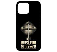 Rappresentanti per il Redentore Christian Fitness Gym Motivazione Custodia per iPhone 16 Pro Max