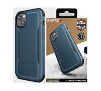 RAPTIC Fort COVER MAGSAFE per Apple iPhone 14 Plus, Blu scuro, Nero