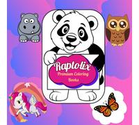 Raptolix Premium Coloring Book: Inner Peace Edition: Coloring Book for Adults and Kids, Featuring Super Cute Animals, Landscape, Flowers and much more with Easy and Simple Designs for Relaxation