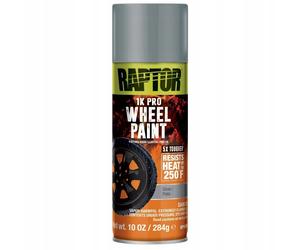Raptor 1K PRO Vernice Cerchi Argento Lucido Spray 365ml Resistente Calore 120°C