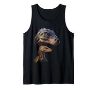 Raptor Dad/Mom & Baby Graphic Design Adult & Kids (Black) Canotta