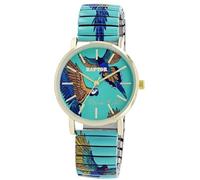 Raptor Frida Kahlo Edition - Orologio da polso da donna colorato con cinturino a tracolla, speciale orologio da polso da donna, orologio artistico per donne anziane, Azzurro giallo, Contemporaneo