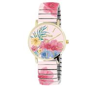 Raptor Frida Kahlo Edition - Orologio da polso da donna colorato con cinturino a tracolla, speciale orologio da polso da donna, orologio artistico per donne anziane, Rosa chiaro, Contemporaneo
