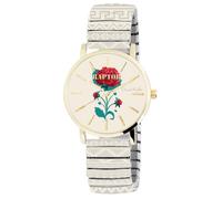Raptor Frida Kahlo - Orologio da polso da donna con cordino, beige.