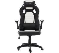 Raptor-Gaming GS-50 - Sedia da gioco, colore: Nero/Bianco
