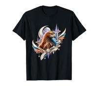 Raptor Marrone con Torri Decorative pallide Maglietta