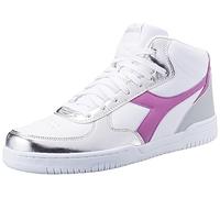 Diadora Raptor Mid ODISSEA Wn, Scarpe da Ginnastica Donna, White/Mulberry, 39 EU