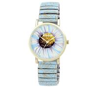 Raptor Orologio da donna Frida Kahlo Edition con cordino, orologio da polso di alta qualità in acciaio inox, regalo per moglie, fidanzata o madre con scatola per orologi, Azzurro2., Contemporaneo