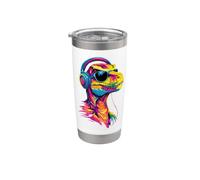 Raptor Velociraptor Dinosauro Amo i Dinosauri Raptor Bicchiere termico in acciaio inox doppia parete