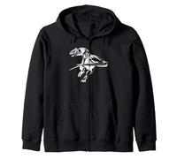 Raptor Velociraptor Jurassic Dinosaur Felpa con Cappuccio