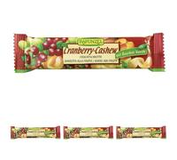 Rapunzel, Barretta cranberry-anacardi bio, 40g (Confezione da 4)