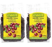 Rapunzel Mirtilli Rossi Secchi - 100 g - l'imballaggio può variare (Confezione da 2)