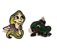 Rapunzel Orecchini A Lobo Pascal Metallo Nichel Free Cartoni Animati Disney