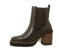 Raquel Perez Stivaletti Donna in Pelle Marrone, Tacco Alto e Plateau, 23043