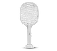 Raquette anti-moustiques électrique rechargeable, grille double sécurisée, pelle anti-moustiques et anti-mouches électrique, USB Type C pratique, design lumineux attrayant