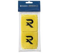 Raquex Coppia di Polsiere in Cotone, Mmorbido ed Elasticizzato (7 varietà di colore). Larghezze di 8 cm o 13 cm. Polsini Sportivi Tergisudore per Uomo e Donna. Giallo (8 cm)