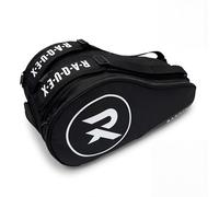 Raquex Engage 2 - Borsa per racchette da padel - Maniglia per il trasporto + doppia tracolla (stile zaino) - Fodera termica, scomparto per scarpe, scomparto centrale (nero)