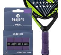 Raquex Nastro overgrip per Racchette da Padel Evade, Viola, Confezione da 3 Nastri overgrip, Spessore 0,65 mm, Assorbente, Leggermente appiccicoso e Antiscivolo per Racchette da Padel o Pickleball
