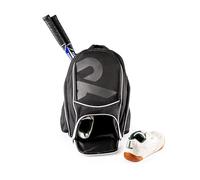 Raquex Zaino sportivo 2 racchette da squash o Badminton / 1 racchetta da tennis Borsa per racchette + scarpe + laptop + borraccia