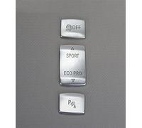 RAQXOLPB Compatibile con BMW Serie 1 2 F20 2012 2013 2014 2015 F22 Car Styling Accessori Pulsante Freno A Mano Centrale Lato Sinistro Copertura Decorativa Adesivo Trim Interruttore Freno Mano(color1)