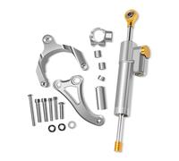 RAQXOLPB Compatibile con GSXS750 2017 2018 2019 2020 2021 2022 2023 2024 Accessori per Motociclette Staffa di Montaggio per Ammortizzatore di Sterzo in Carbonio Raddrizzatore(Silver)