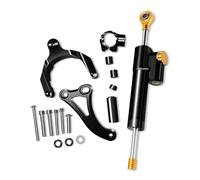 RAQXOLPB Compatibile con GSXS750 2017 2018 2019 2020 2021 2022 2023 2024 Accessori per Motociclette Staffa di Montaggio per Ammortizzatore di Sterzo in Carbonio Raddrizzatore(Black)