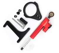 RAQXOLPB Compatibile con Inokim per Ox per Sub13 per Scooter Elettrici Ammortizzatore di Sterzo CNC Staffa di Montaggio Stabilizzata CNC Ammortizzatore in Carbonio Raddrizzatore(Red Set)